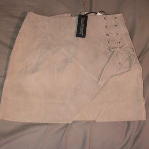 100% genuine leather skirt